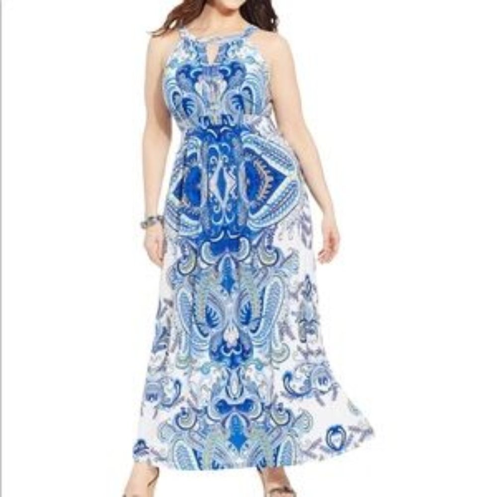 I.N.C. Halter dress with cut outs